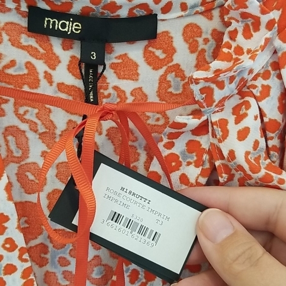 💕MAJE💕 Rutti Sleeveless Leopard Print Dress - Picture 13 of 16